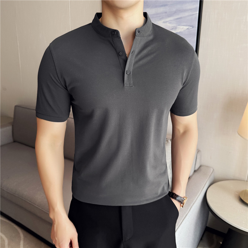 Summer Light Clothing - Camisa polo masculina de manga curta