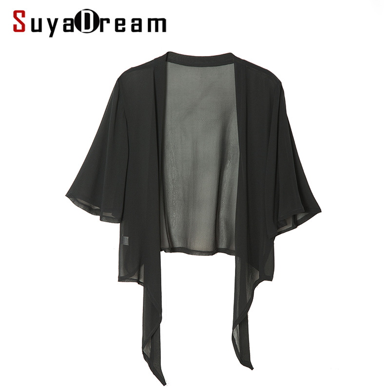 Summer Clothing Old Money - SuyaDream-Blusa de Seda Feminina, 100% Seda