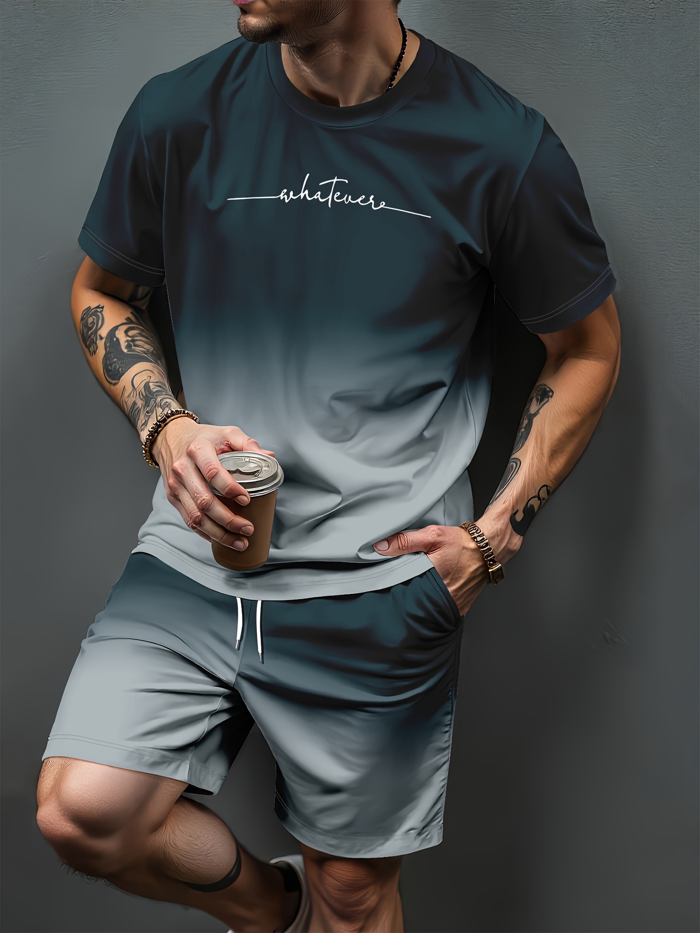 Summer Clothing Women - Conjuntos de Roupas Esportivas com Estampa