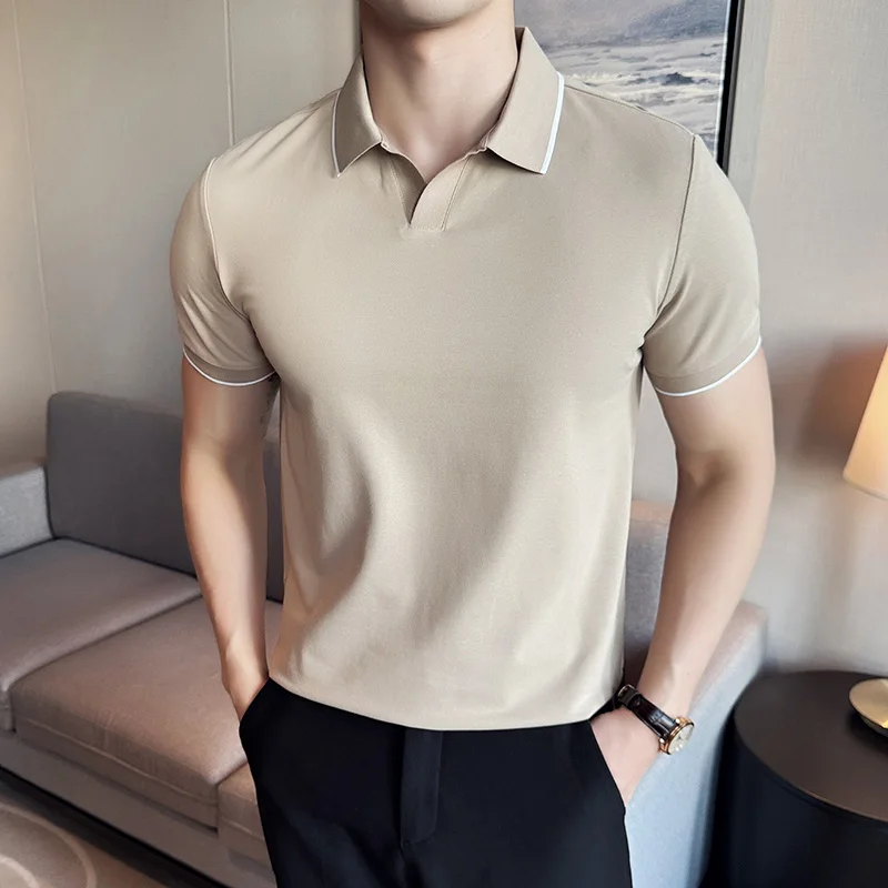 Summer Light Clothing - Camisa polo masculina verão luz fina