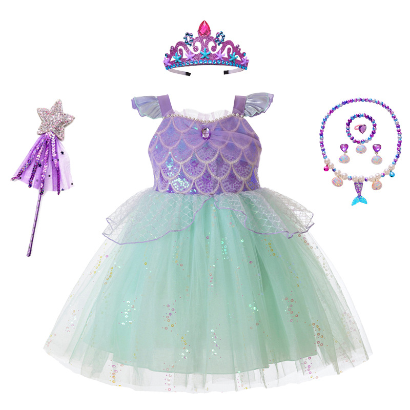 Summer Clothing Europe - Vestido de Sereia para Meninas com