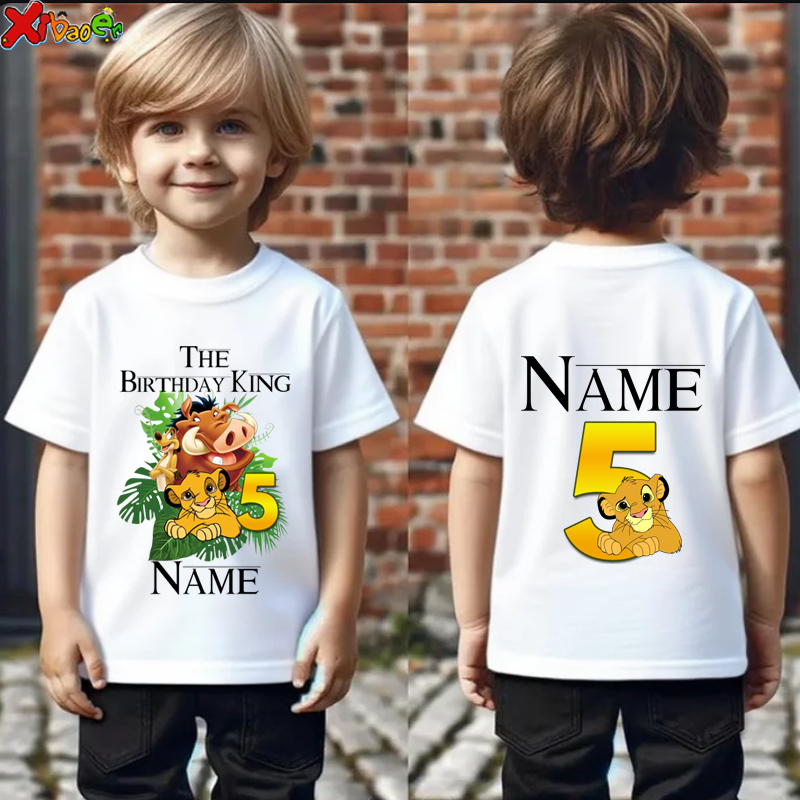 Summer Clothing Europe - Aniversário menino camisas 5th crianças combinando