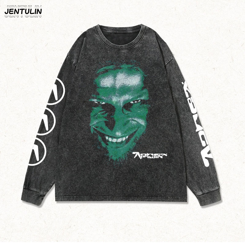 Summer Clothing Shops - Roupas masculinas preto aphex twin goth