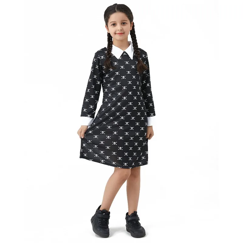 Summer Clothing Europe - Menina vestido de verão quarta-feira adams