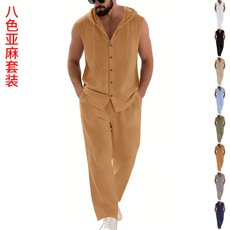 Summer Outdoor Clothing - Conjunto de Suéter com Capuz e