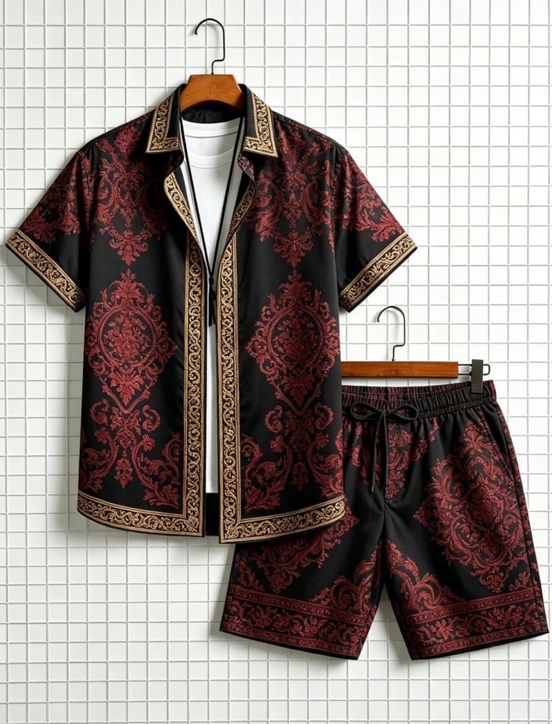 Summer Outdoor Clothing - Conjunto de camisa de manga curta