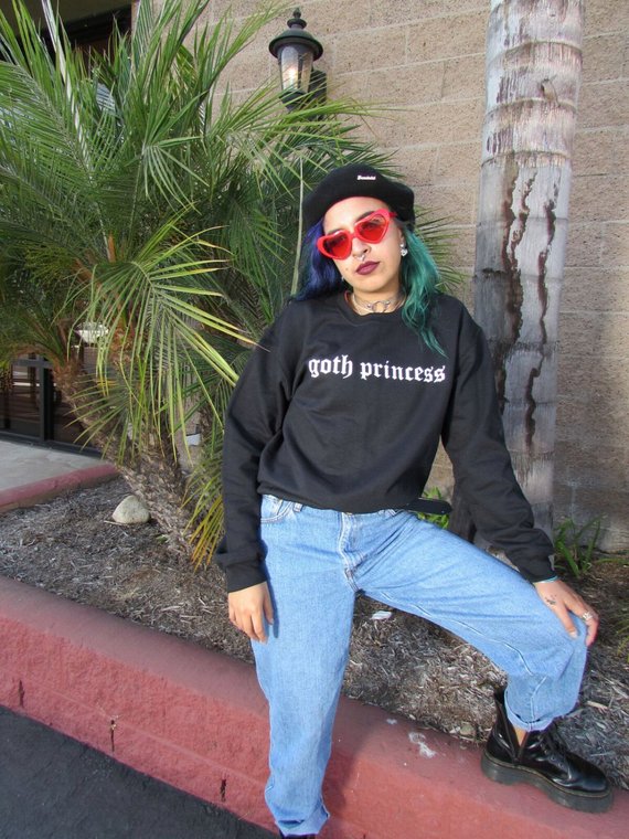 Sugarbaby goth princesa impres - Summer Jumper Clothing avaliação e preço