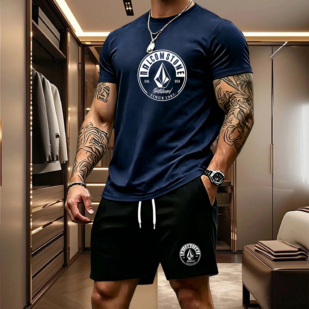 Conjunto Casual Masculino de 2 - Summer Clothing Outfits avaliação e preço