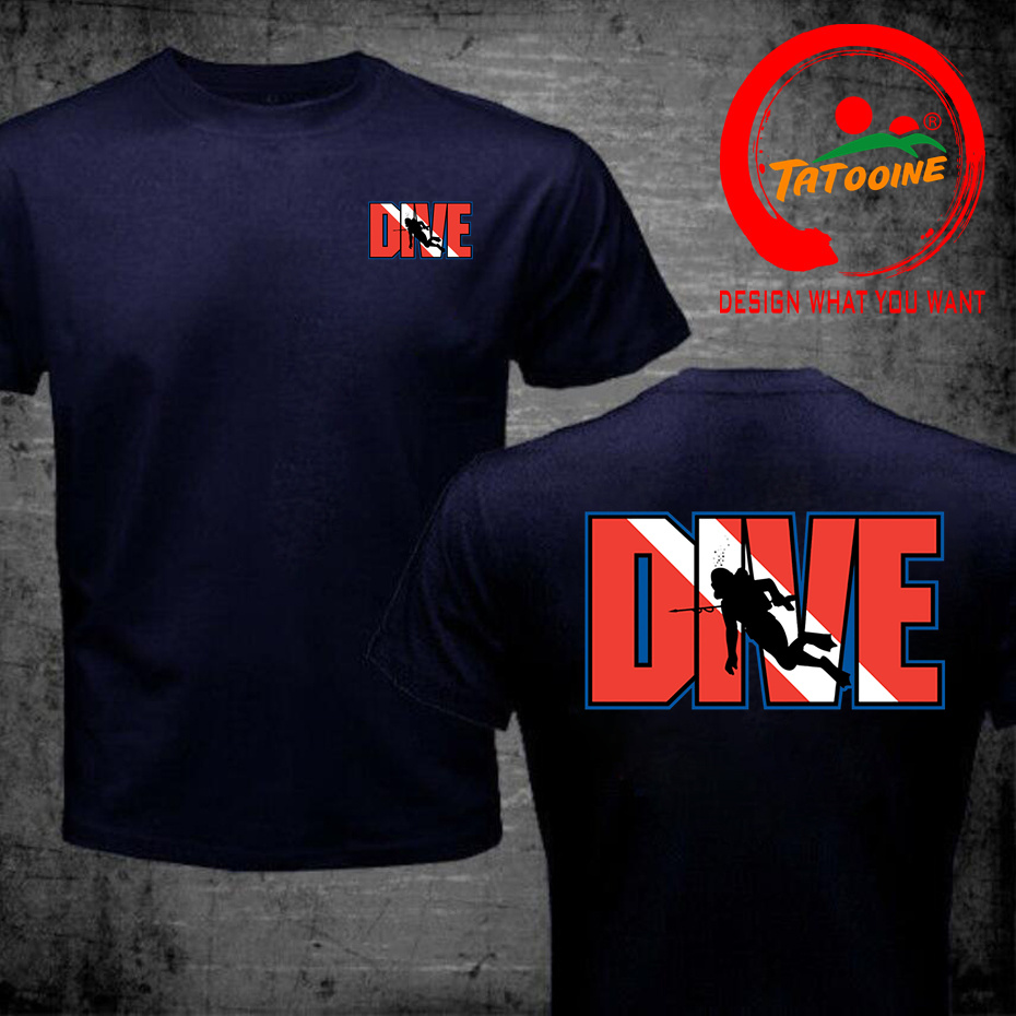 Dos homens Scuba Drive T-Shirt - Summer Clothing Drive avaliação e preço