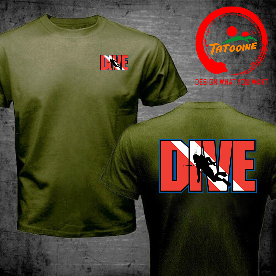 Dos homens Scuba Drive T-Shirt - Summer Clothing Drive avaliação e preço