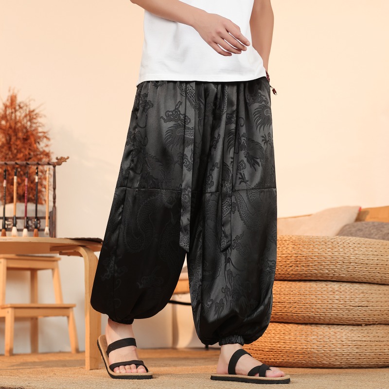 Homens calças de perna larga v - Summer Light Clothing avaliação e preço