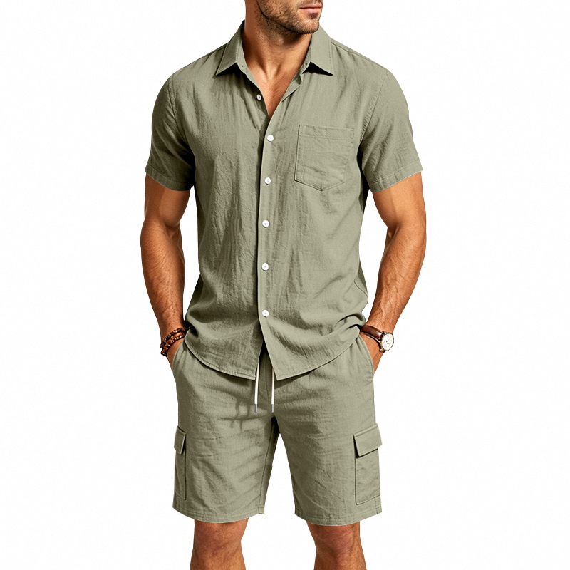 Conjunto Masculino de Verão em - Summer Outdoor Clothing avaliação e preço