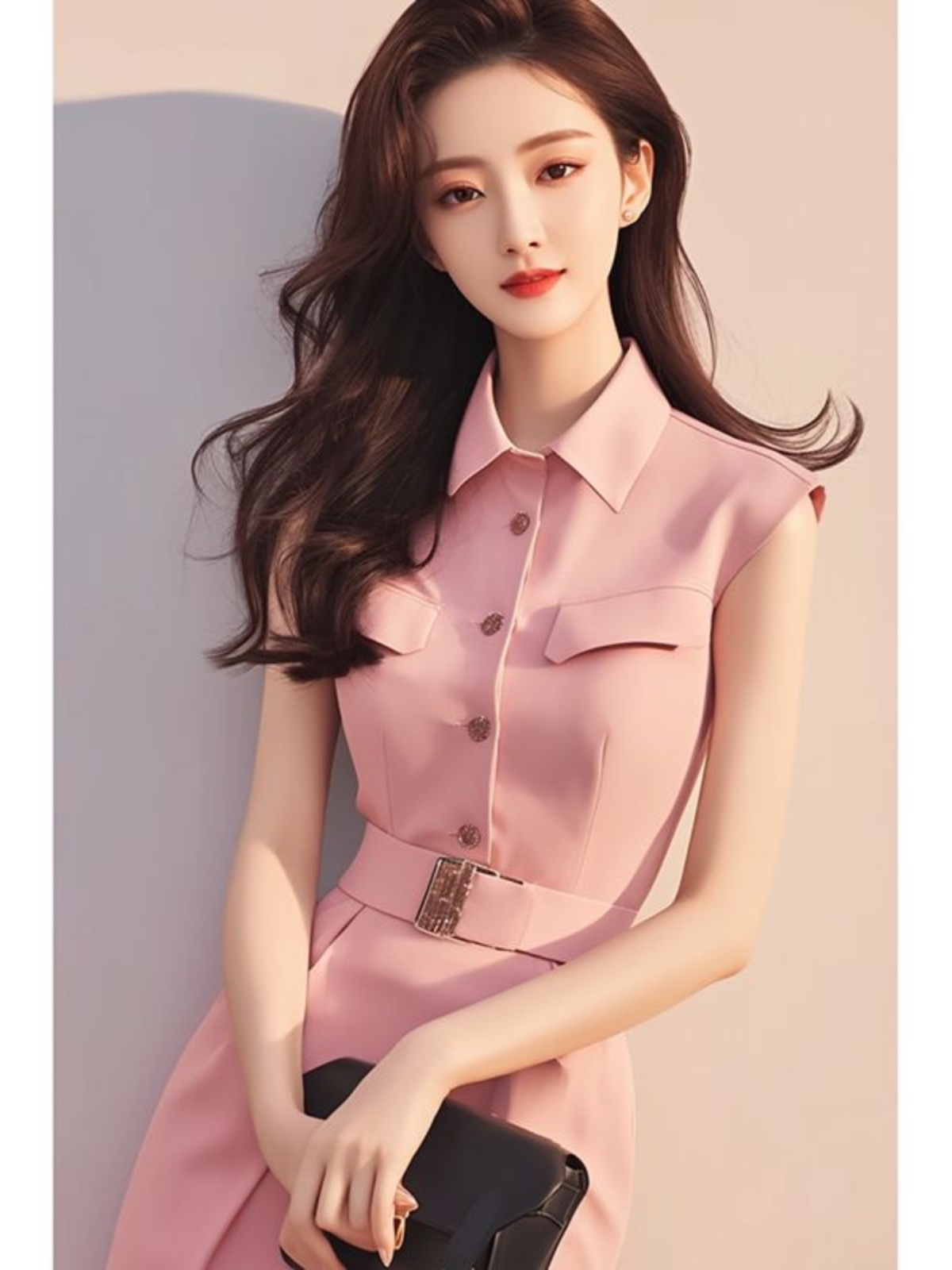 Vestido Longo Rosa Elegante, M - Summer Line Clothing Brand avaliação e preço