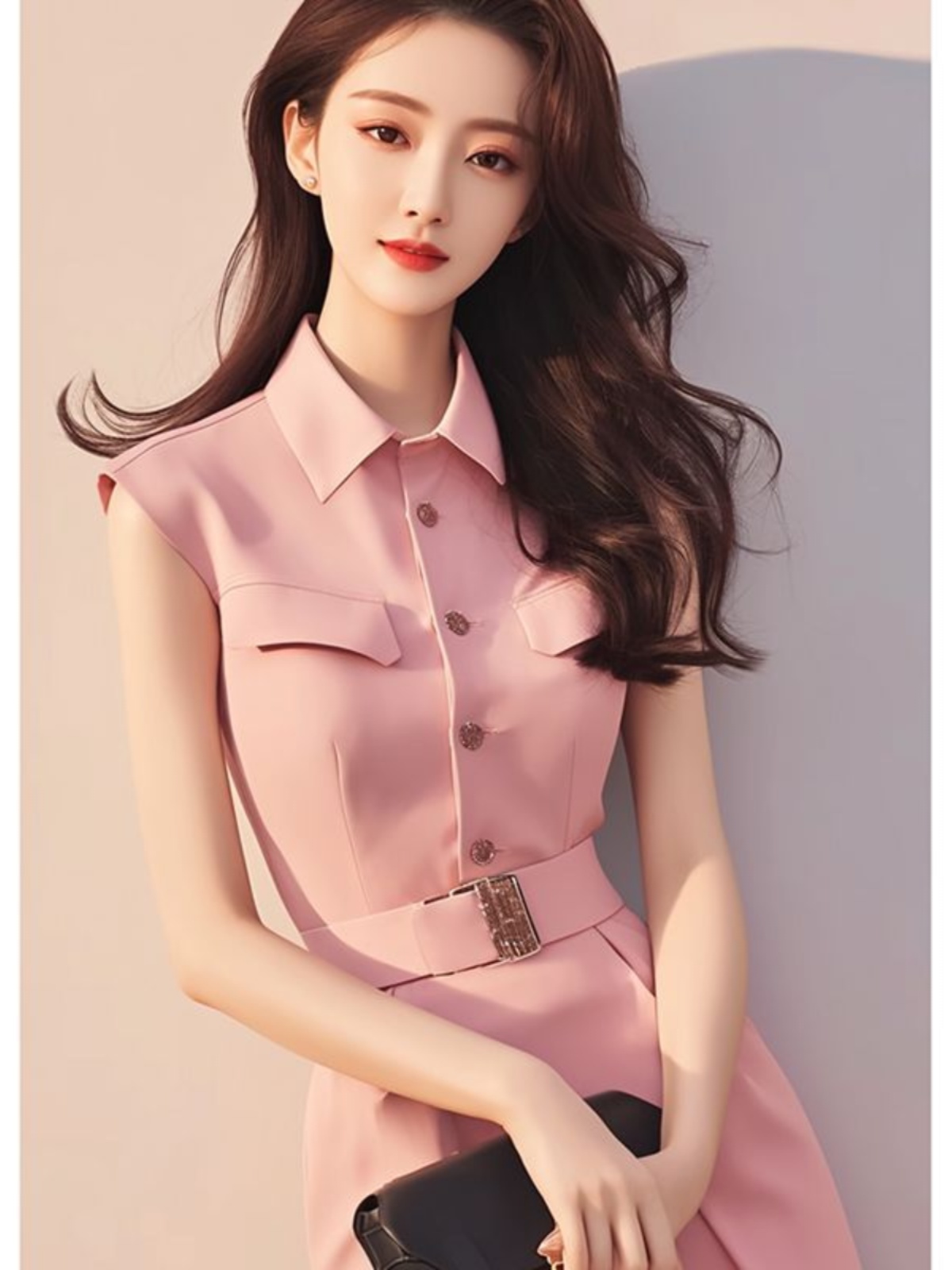 Vestido Longo Rosa Elegante, M - Summer Line Clothing Brand avaliação e preço